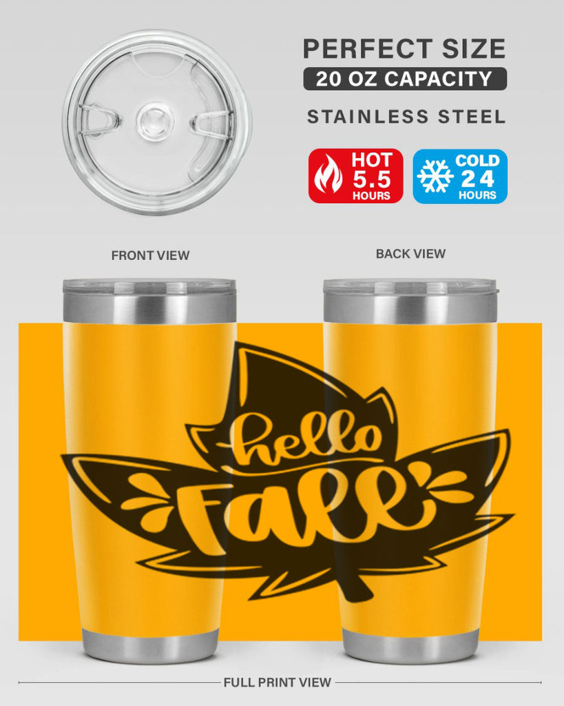 Hello Fall 494#- fall- Tumbler