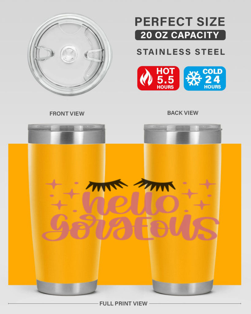 Hello Gorgeous Style 89#- make up- Tumbler