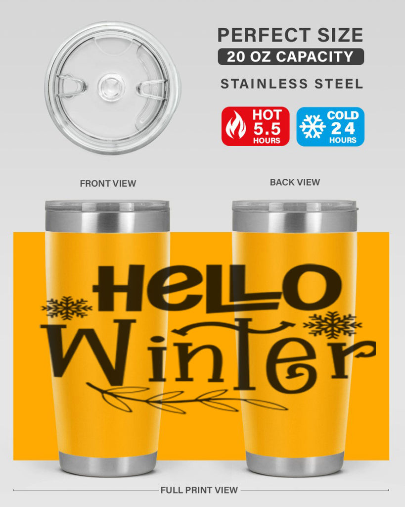 Hello Winter 168#- winter- Tumbler