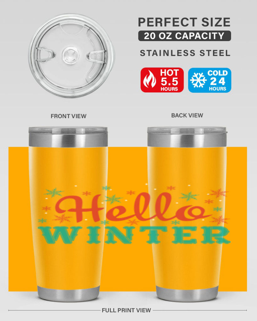 Hello Winter 182#- winter- Tumbler