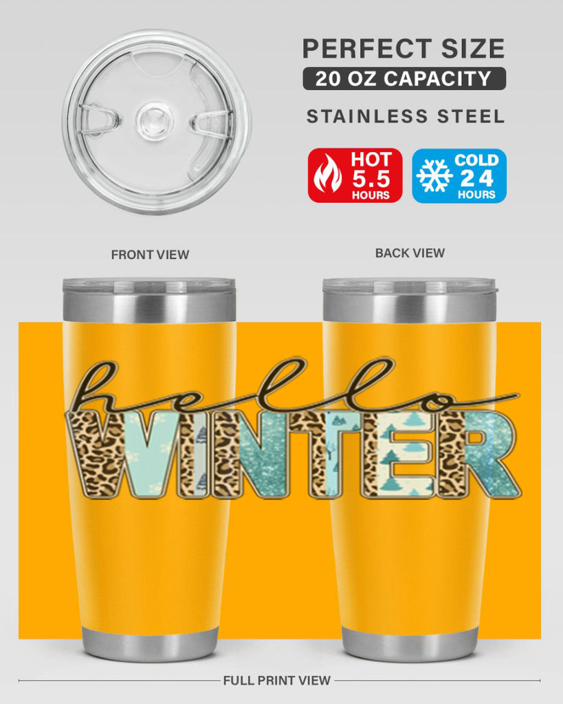 Hello Winter 189#- winter- Tumbler