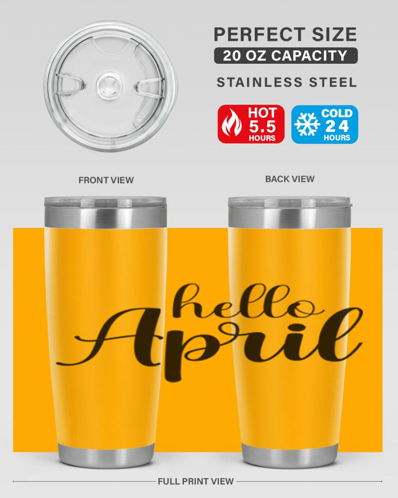 Hello april  219#- spring- Tumbler