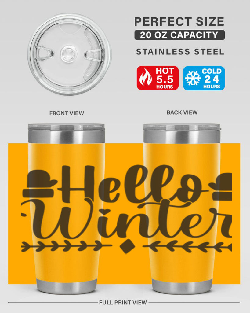 Hello winter 184#- winter- Tumbler
