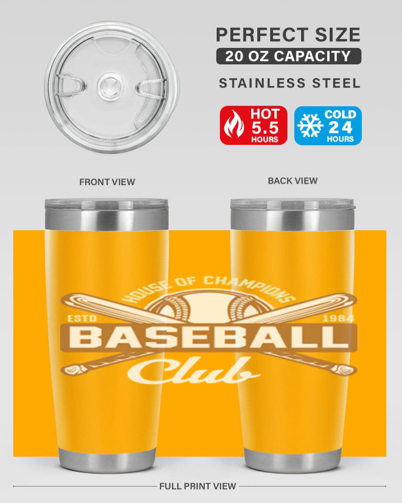House 1178#- baseball- Tumbler