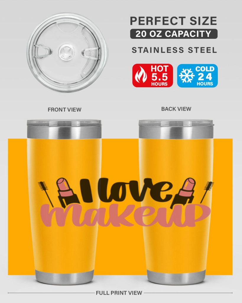 I Love Makeup Style 80#- make up- Tumbler