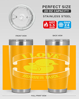 I Love Rubber duck Style 41#- duck- Tumbler