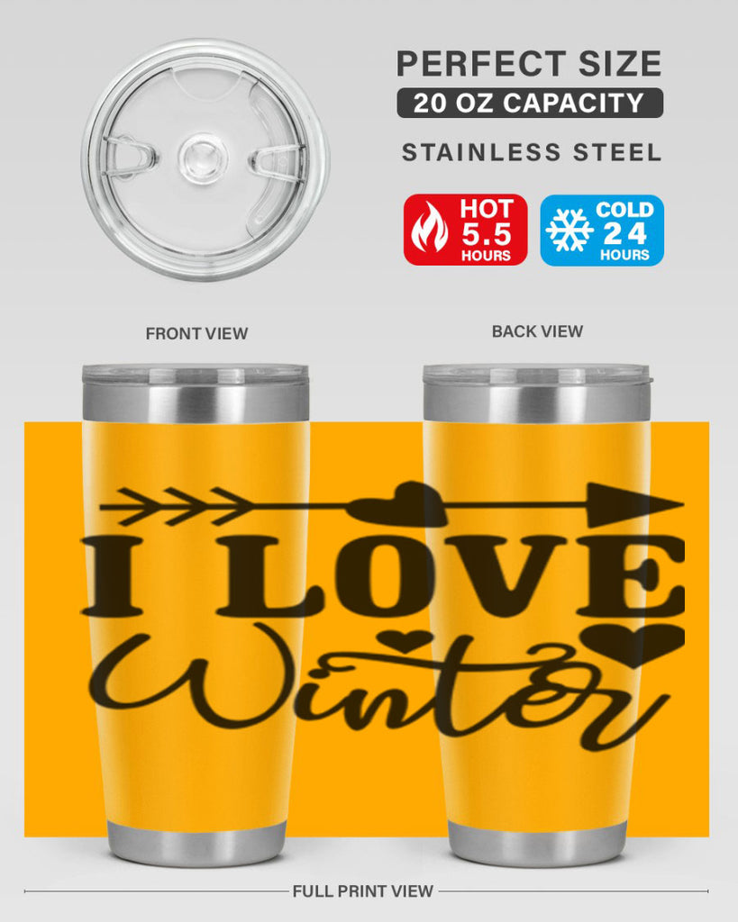 I Love Winter 227#- winter- Tumbler