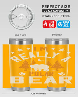 I'm really a polar bear 17#- Bears- Tumbler
