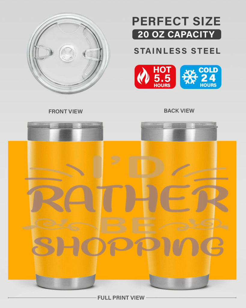 Id Rather Be Shopping 109#- fashion- Cotton Tank