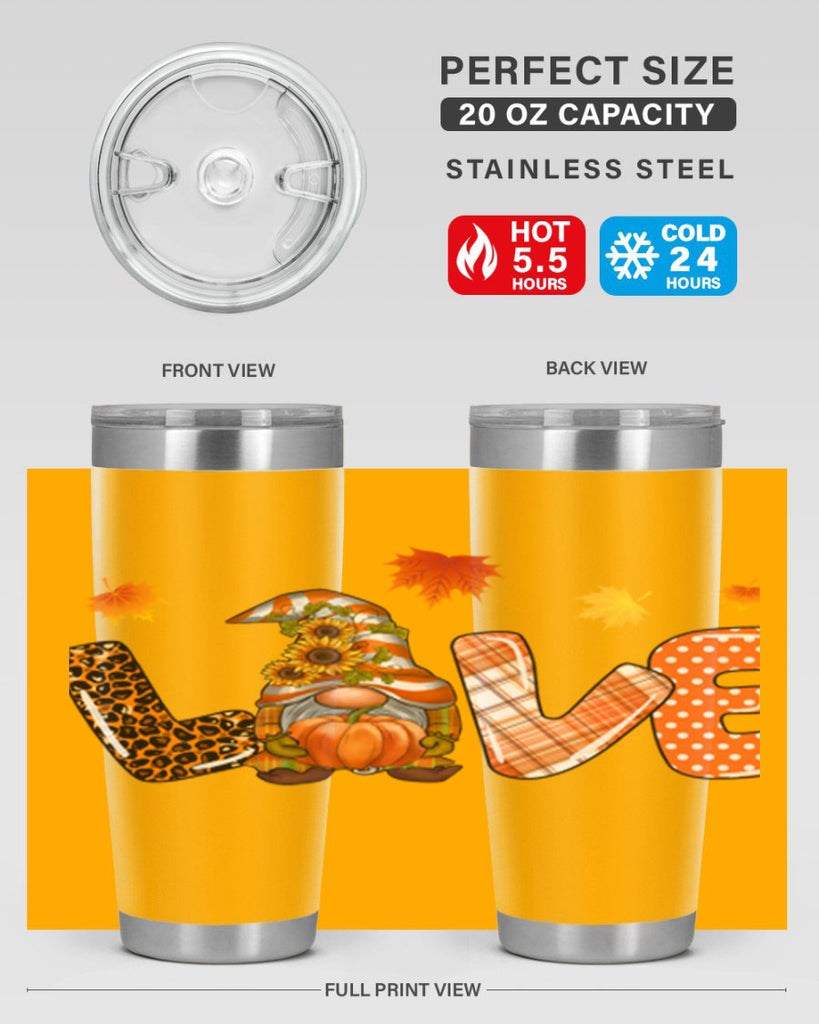LOVEFallGnomeAutumn 416#- fall- Tumbler