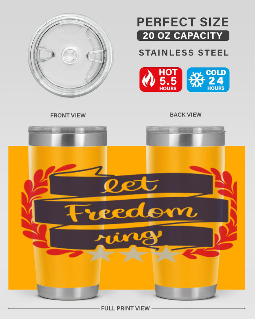 Let Freedom Ring Style 159#- Fourt Of July- Tumbler