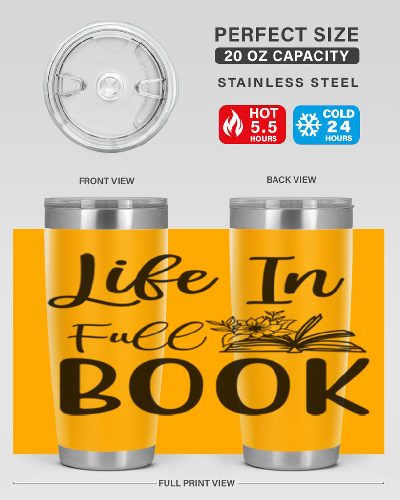 Life In Full Book 297#- spring- Tumbler