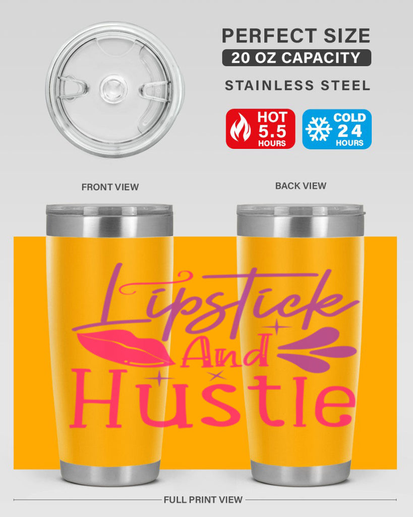 Lipstick And Hustle Style 229#- make up- Tumbler