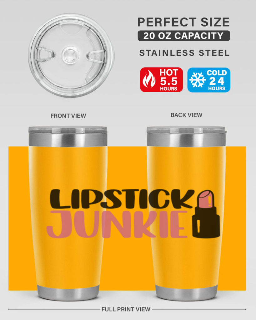 Lipstick Junkie Style 56#- make up- Tumbler