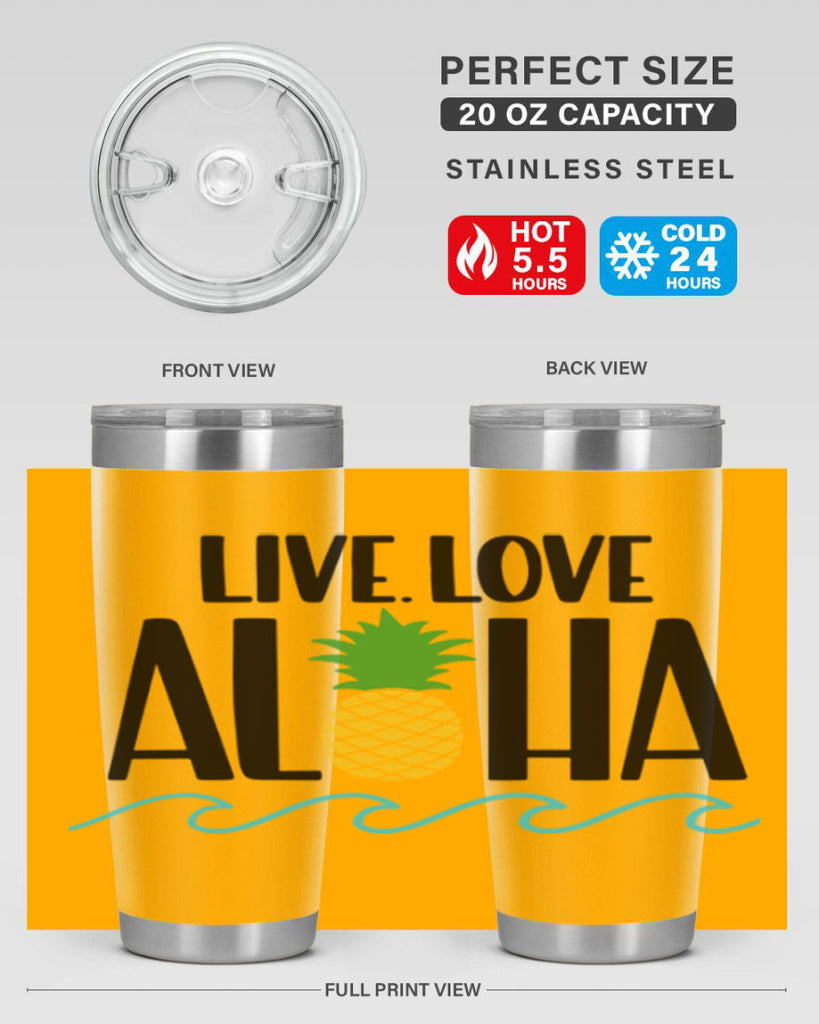 Live Love Aloha Style 30#- summer- Tumbler