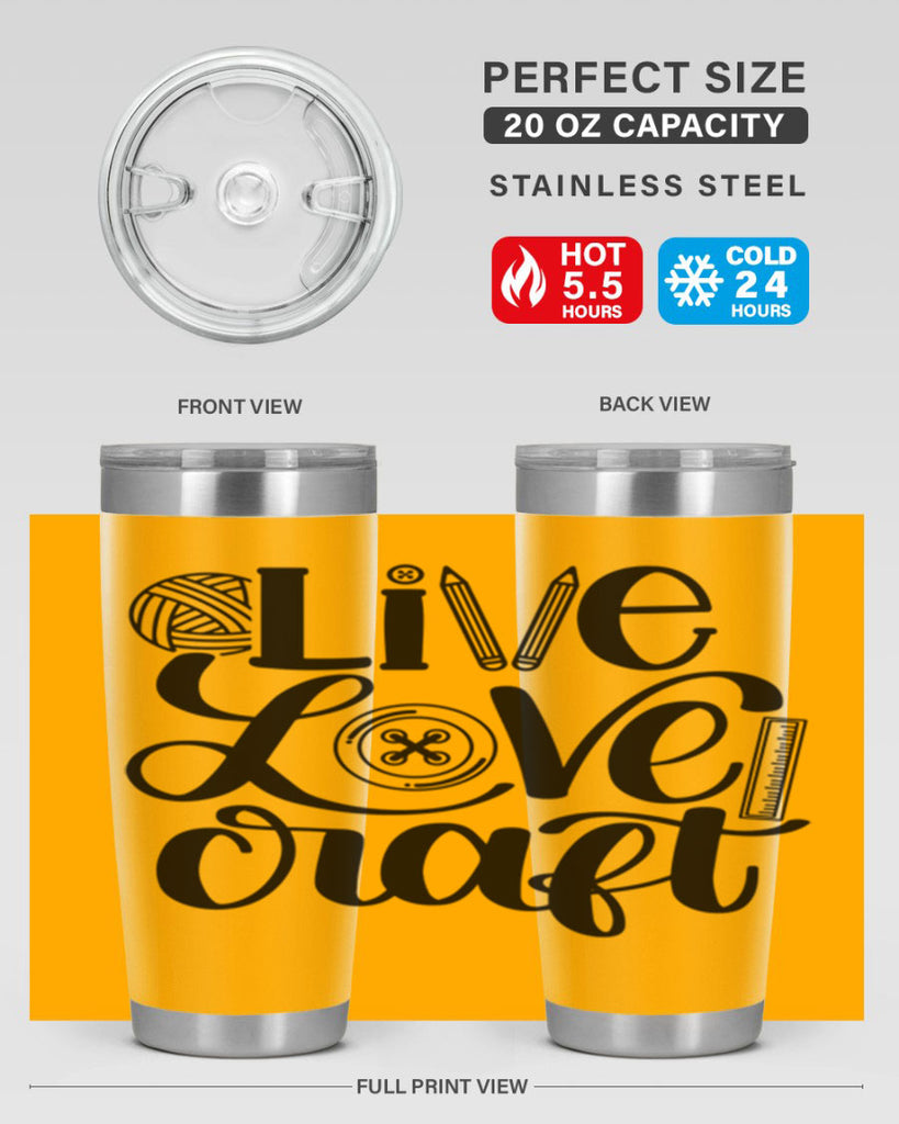 Live Love Craft 14#- crafting- Tumbler