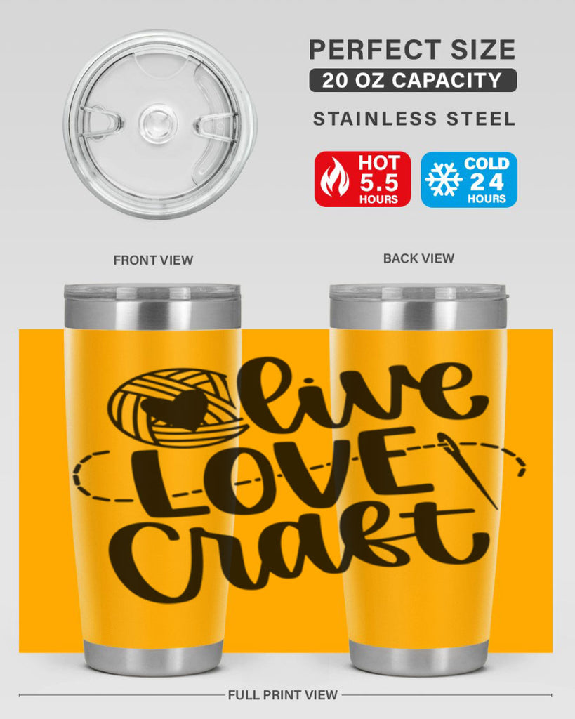 Live Love Craft 15#- crafting- Tumbler