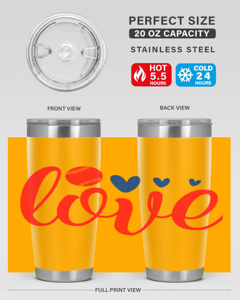 Love 2052#- baseball- Tumbler