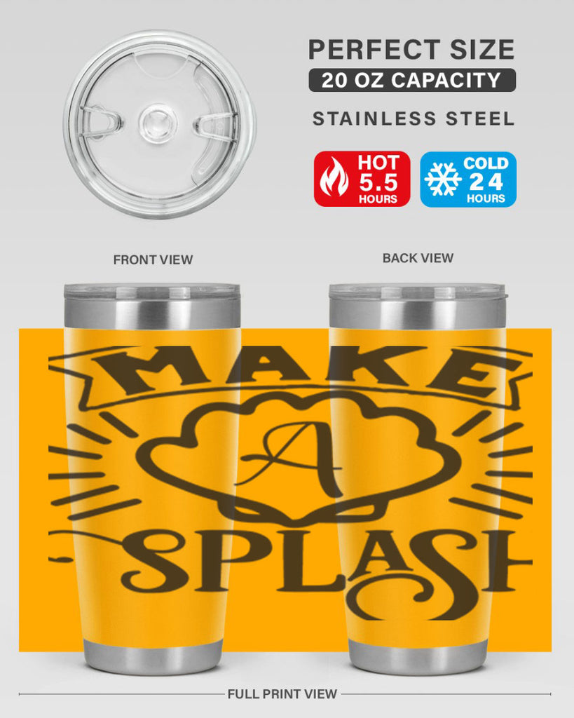 Make a splash 312#- mermaid- Tumbler