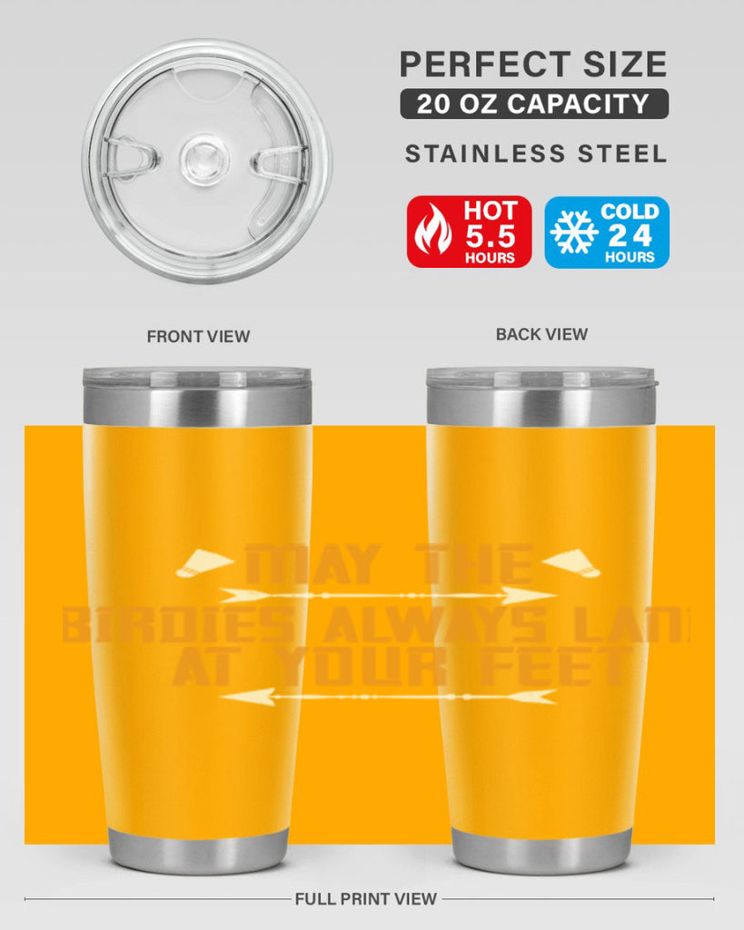 May the birdies always land at your feet 1963#- badminton- Tumbler
