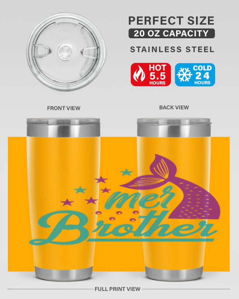 Mer Brother 323#- mermaid- Tumbler