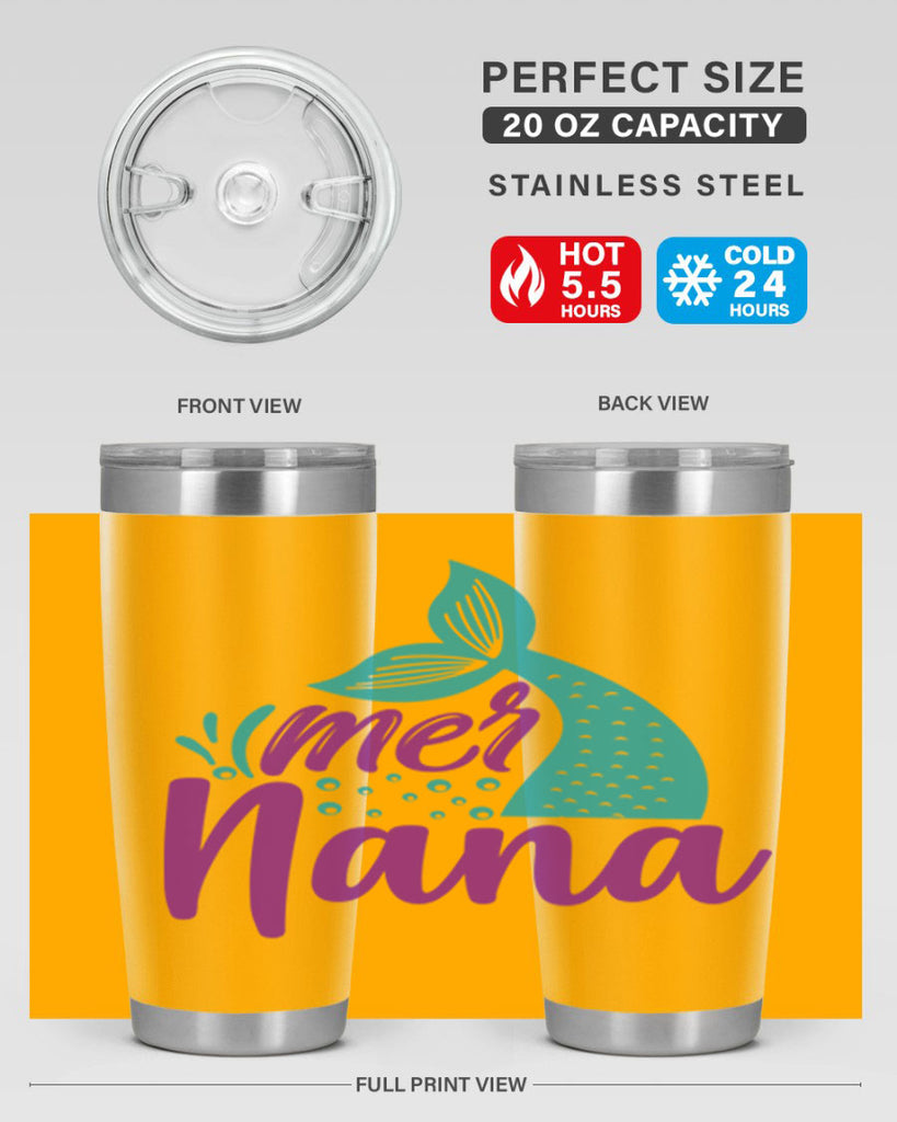 Mer Nana 343#- mermaid- Tumbler