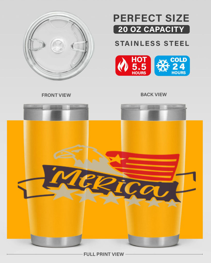 Merica Style 136#- Fourt Of July- Tumbler