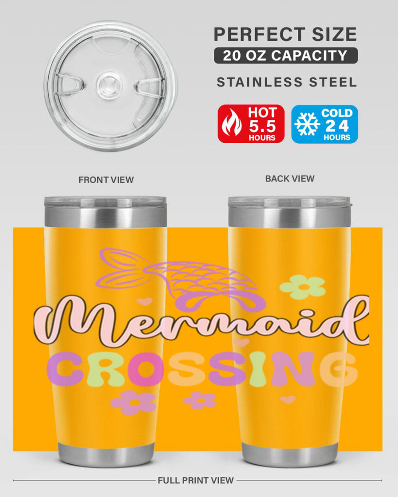 Mermaid Crossing 401#- mermaid- Tumbler