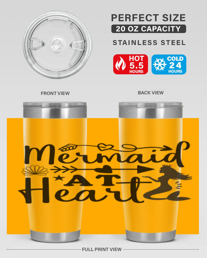 Mermaid at Heart design 397#- mermaid- Tumbler