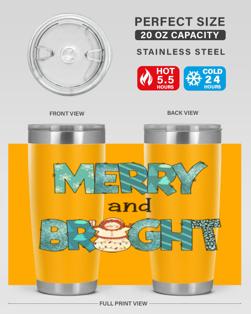 Merry and Bright 321#- winter- Tumbler