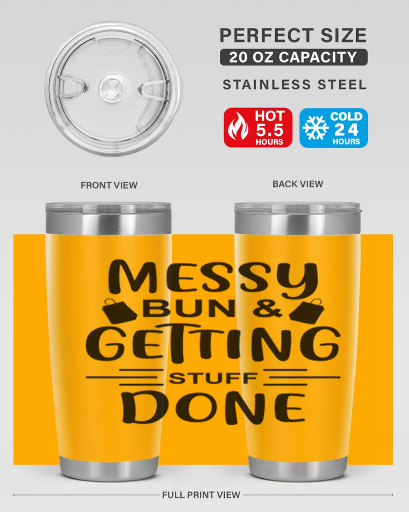 Messy Bun Getting Stuff Done 120#- fashion- Cotton Tank