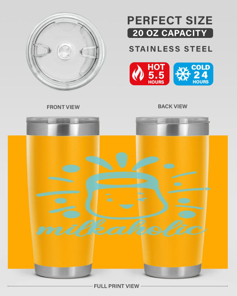 Milkaholic Style 29#- baby shower- tumbler