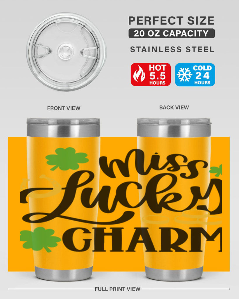 Miss Lucky Charm Style 47#- St Patricks Day- Tumbler