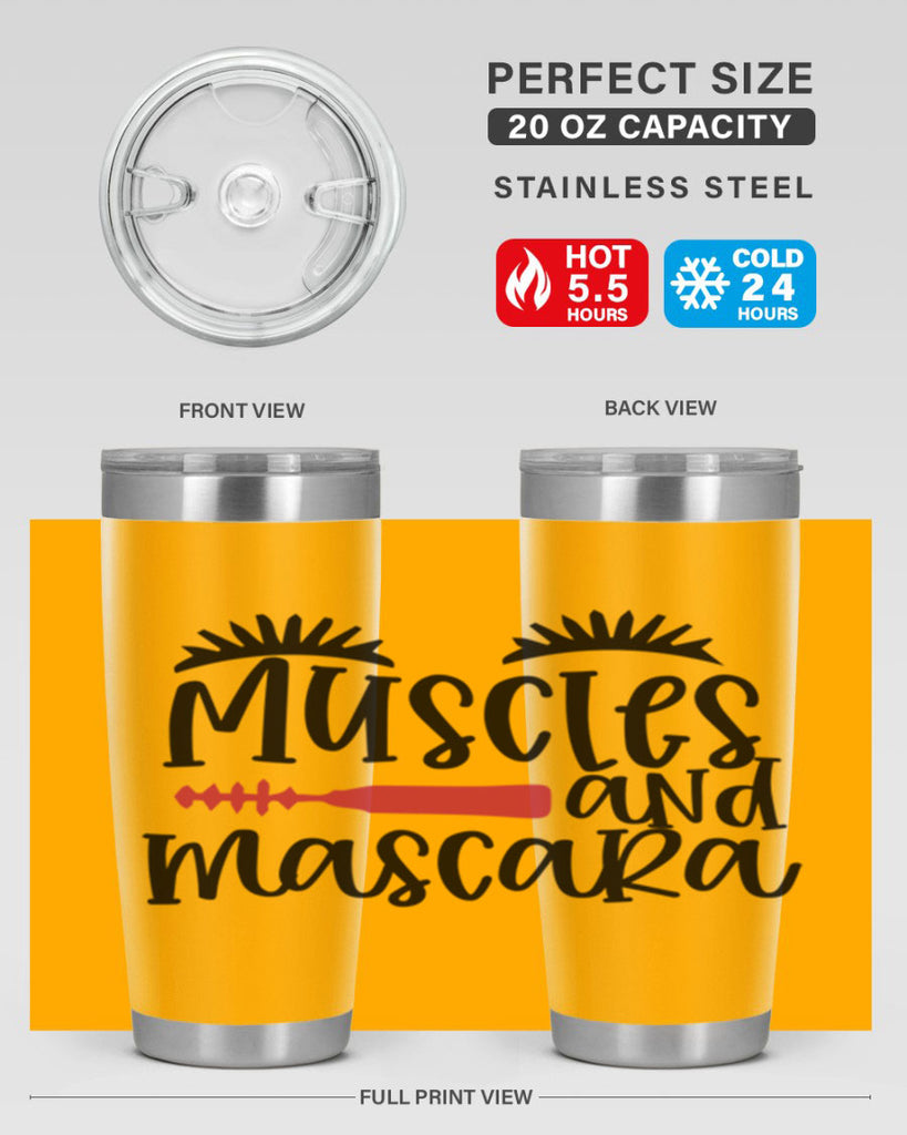 Muscles and mascara design Style 221#- make up- Tumbler