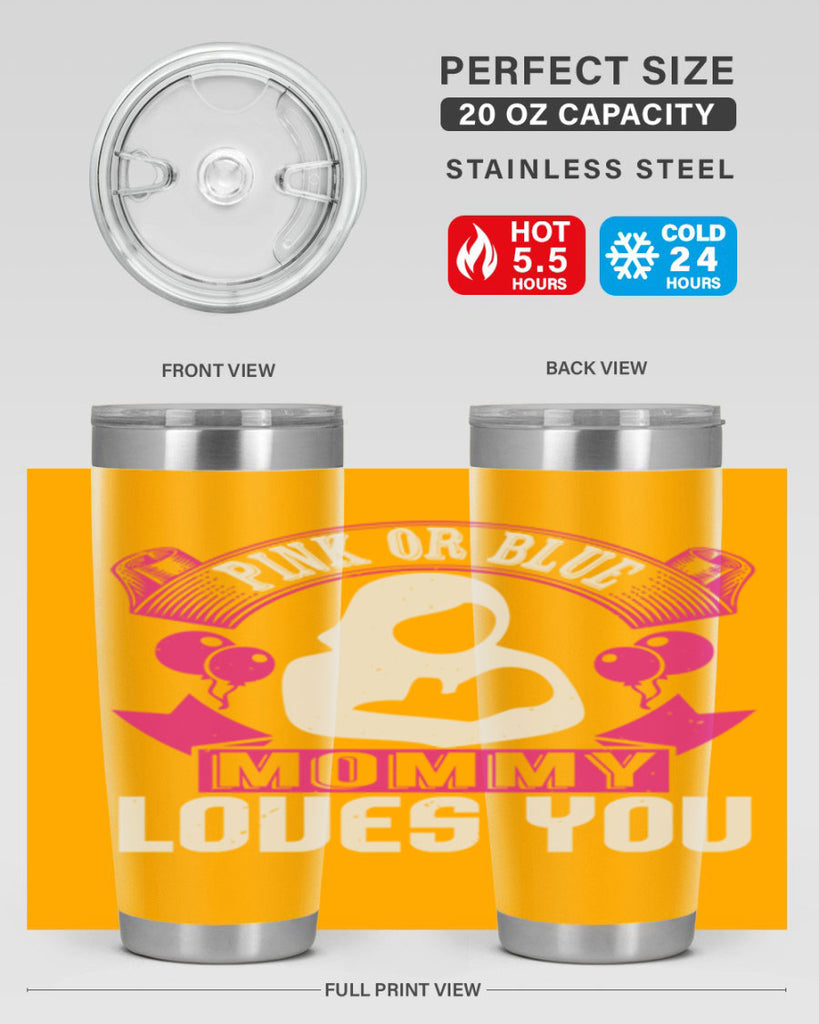 Pink or Blue Monny Loves You Style 178#- baby- tumbler