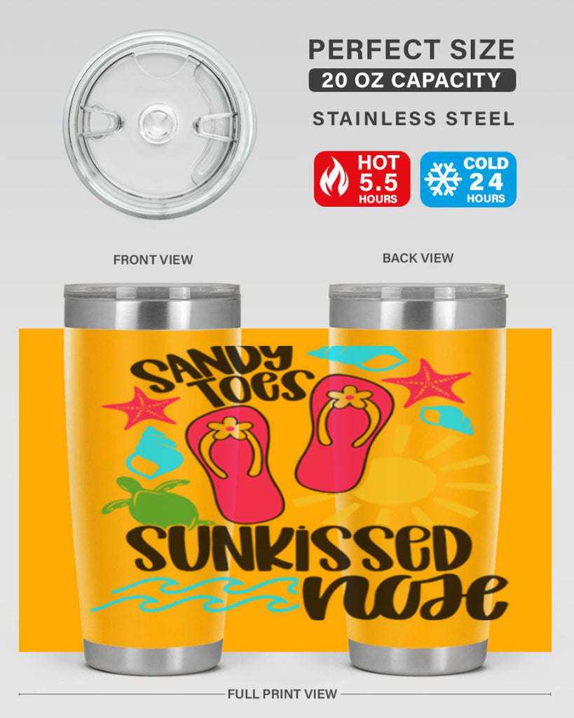 Sandy Toes Sunkissed Nose Style 27#- summer- Tumbler