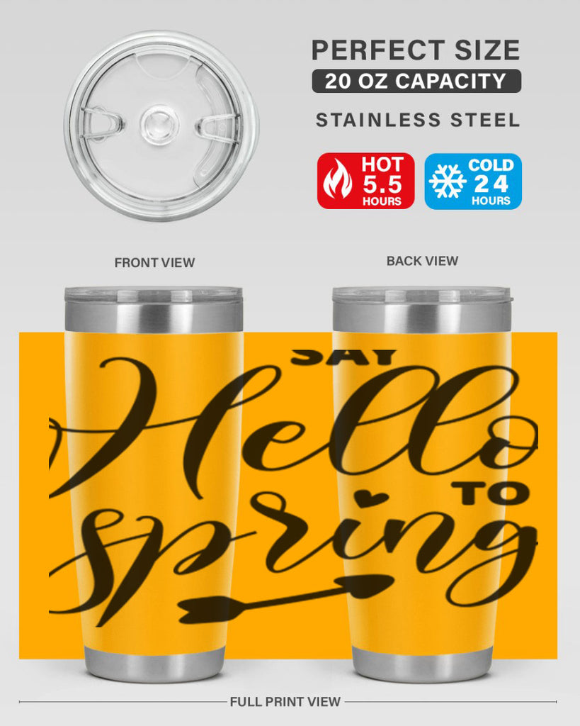 Say Hello to Spring402#- spring- Tumbler
