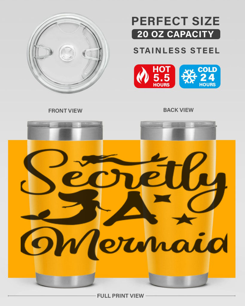 Secretly a mermaid 580#- mermaid- Tumbler