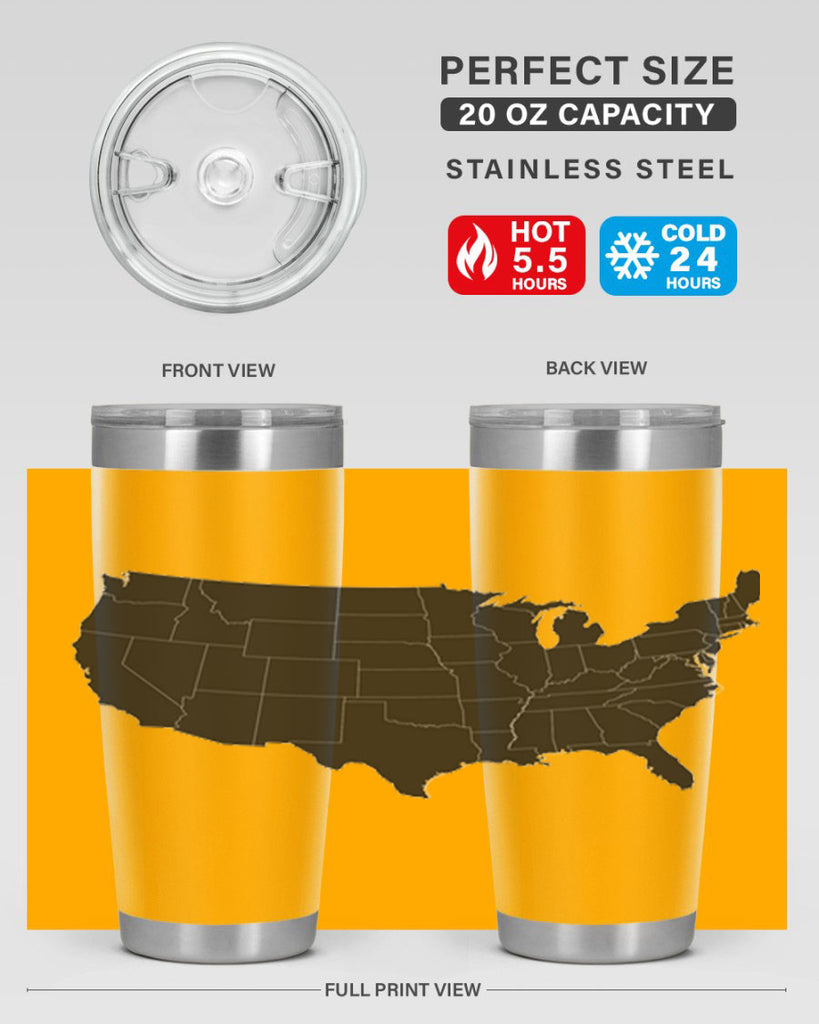 Separate Color Map Style 71#- Fourt Of July- Tumbler