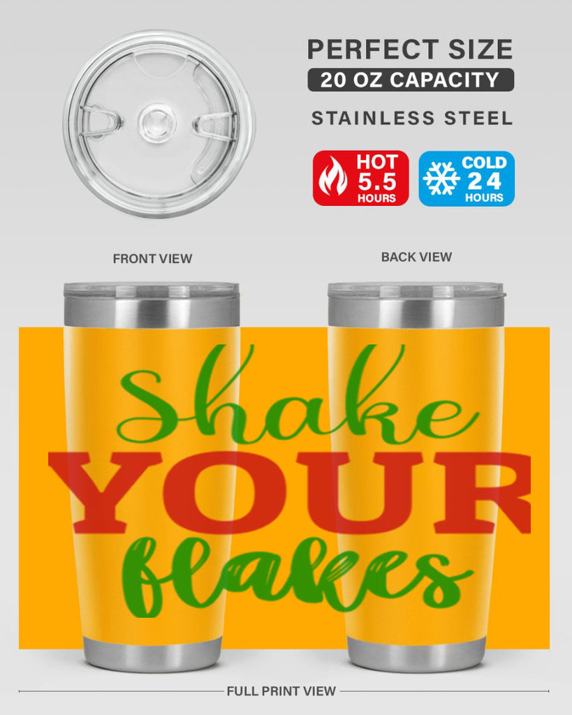 Shake Your Flakes 355#- winter- Tumbler