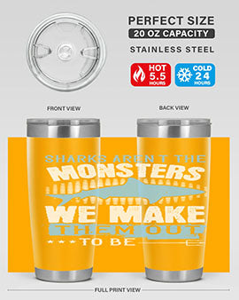 Sharks arent the monsters we make them out to be Style 26#- shark  fish- Tumbler