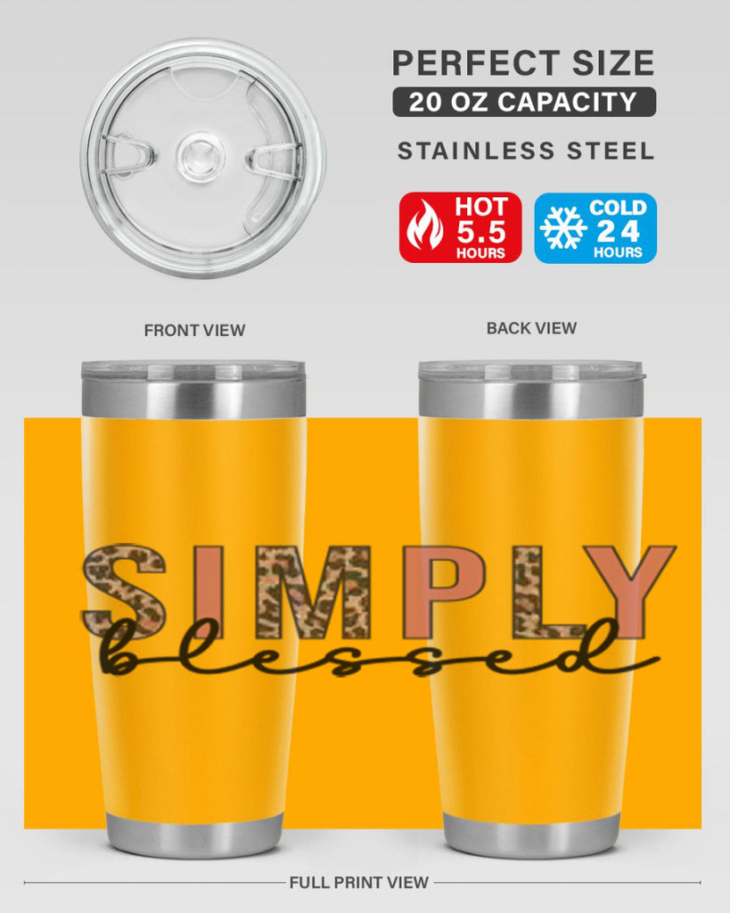 Simply blessed 575#- fall- Tumbler