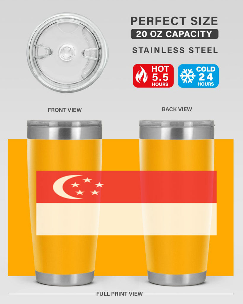 Singapore 41#- world flags- Tumbler