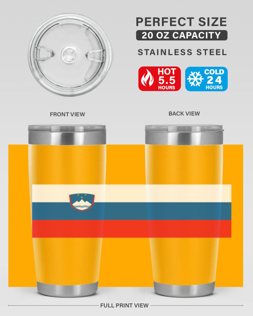 Slovenia 39#- world flags- Tumbler