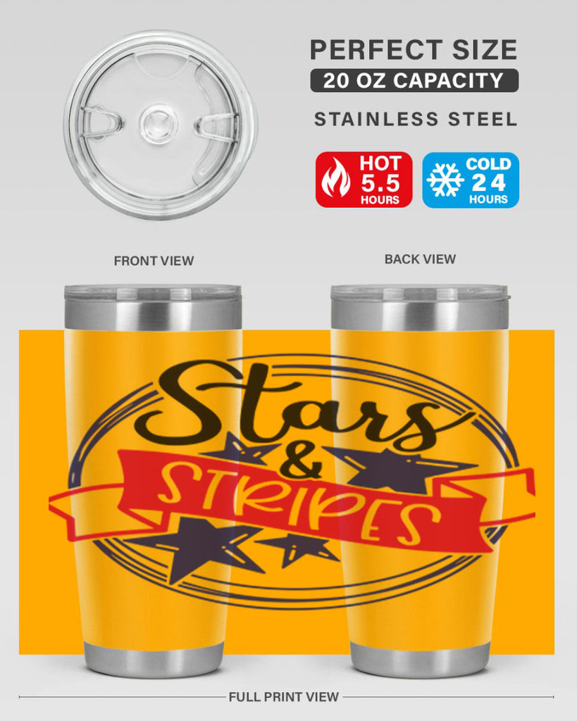 Stars StripeS Style 174#- Fourt Of July- Tumbler