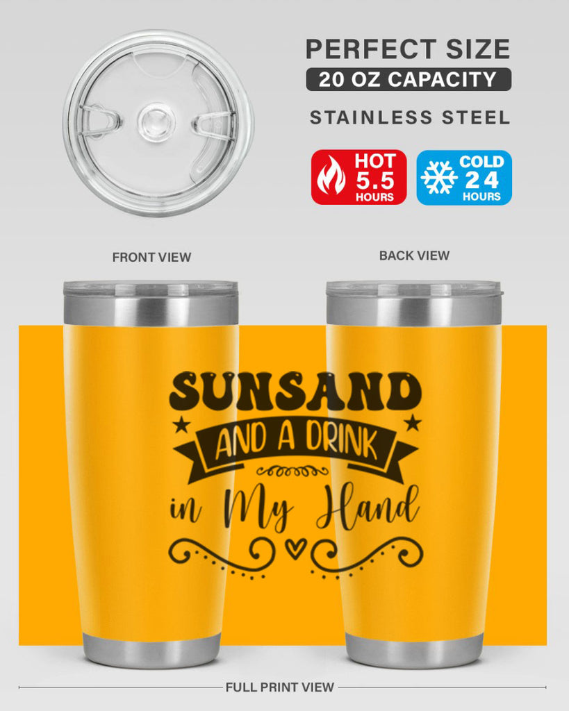 Sunsandandadrinkin 484#- zodiac- Tumbler