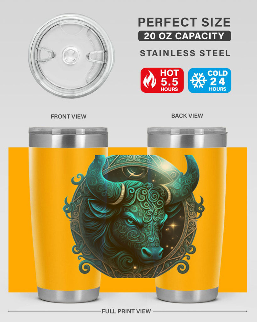 Taurus 485#- zodiac- Tumbler