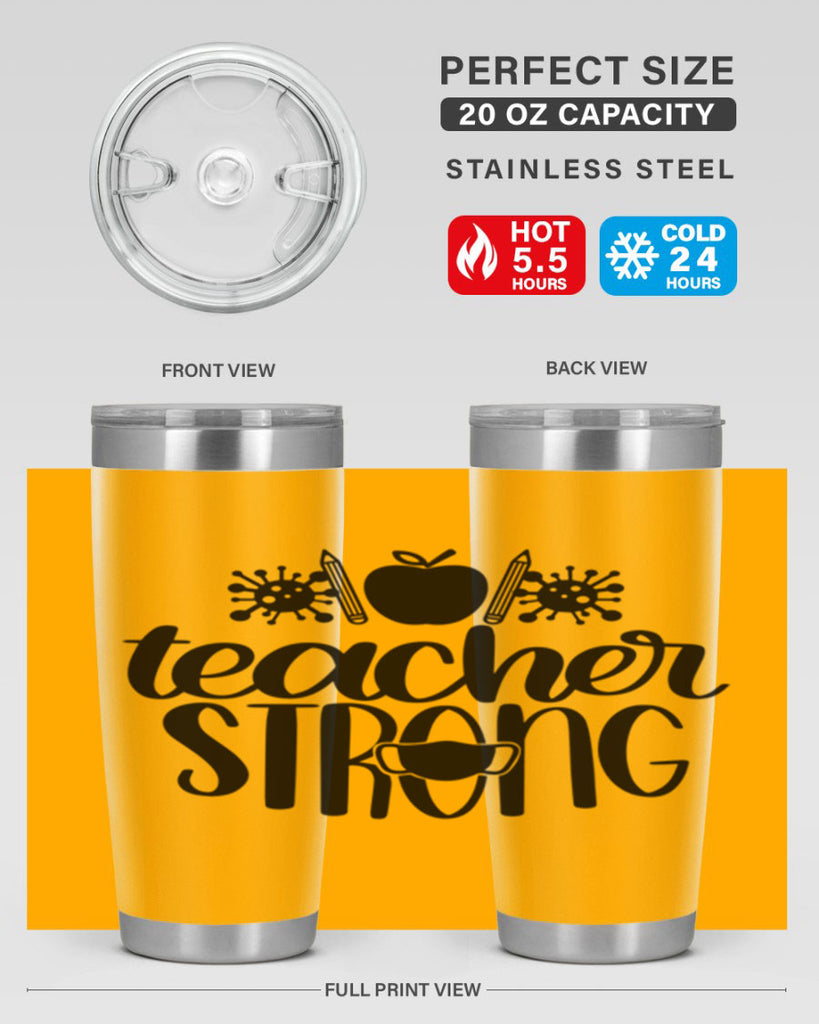 Teacher Strong Style 47#- teacher- tumbler