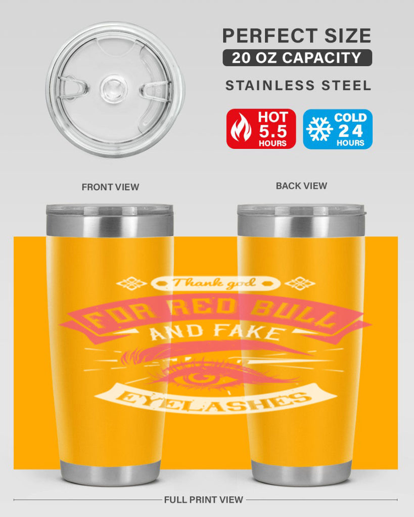 Thank god for Red Bull and fake eyelashes Style 185#- make up- Tumbler