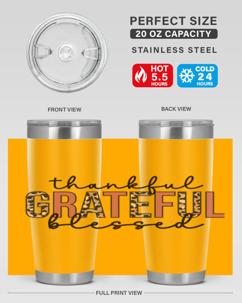 Thankful grateful blessed 602#- fall- Tumbler